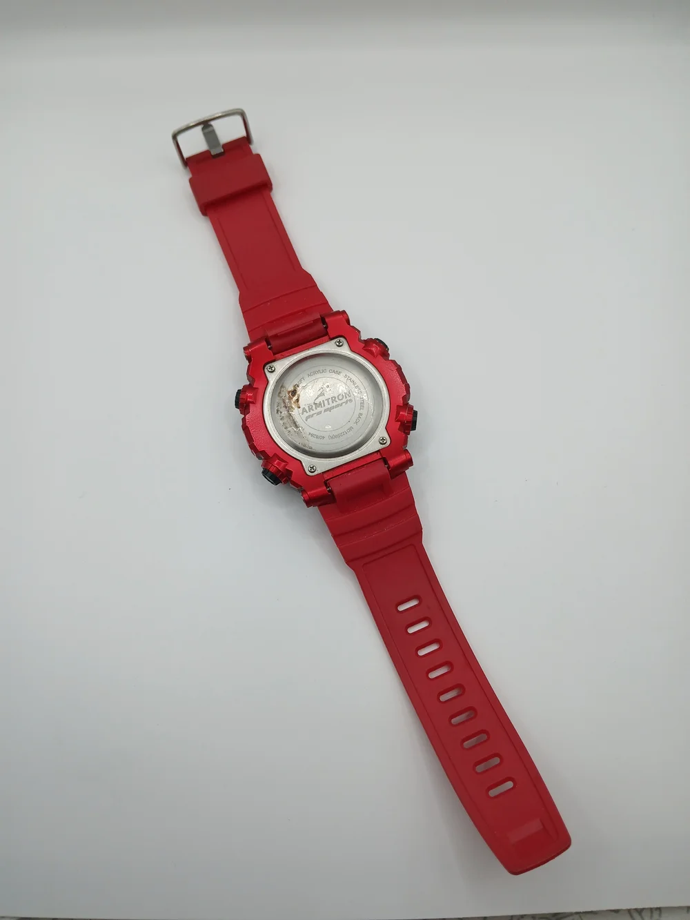 Armitron Sport Men's Digital Red Chronograph Resin Strap‎ Watch, 40/8284/Working